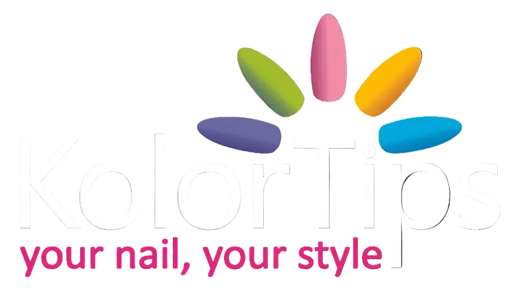 KolorTips logo with colorful nail tips on a white background